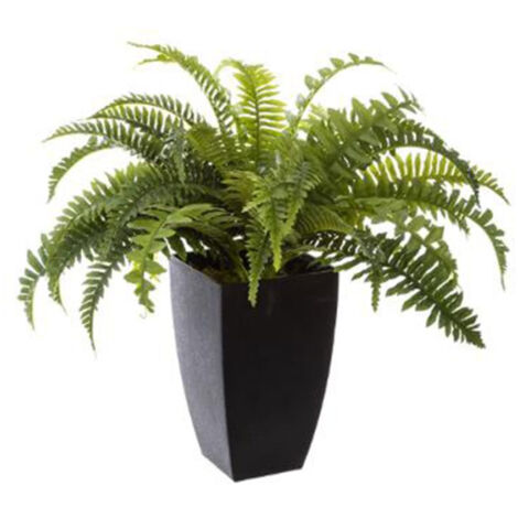 Plante Artificielle en Pot "Fougère" 55cm Vert