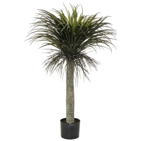 Plante Artificielle en Pot "Yucca" 150cm Vert & Noir