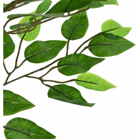 Plante artificielle ficus 1260 feuilles 200 cm vert CFW160540