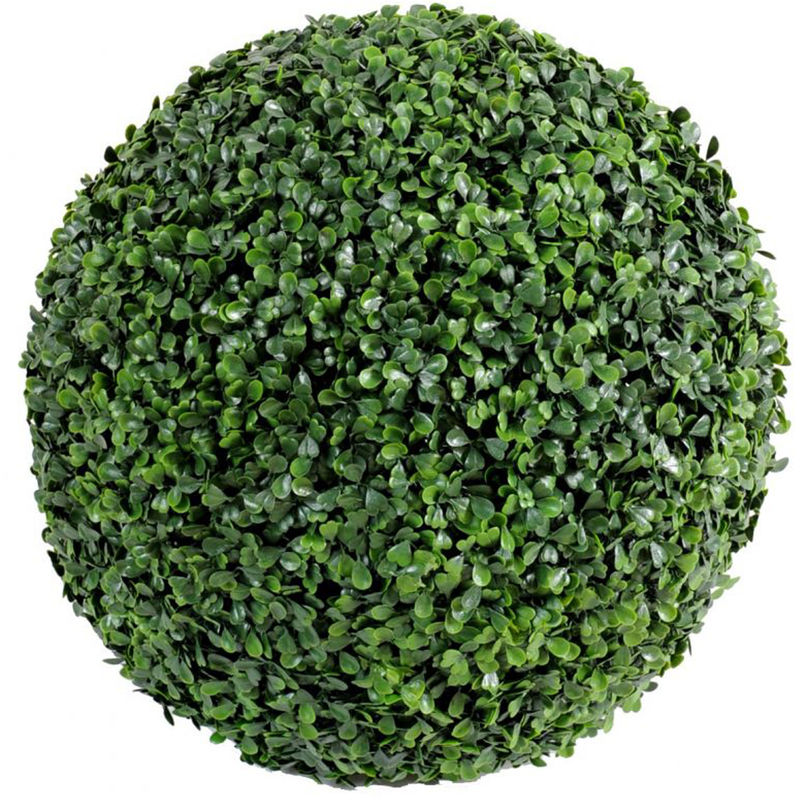 Plante artificielle haute gamme Spécial extérieur / Buis boule artificiel - Dim : H.38 x D.38 cm Pegane