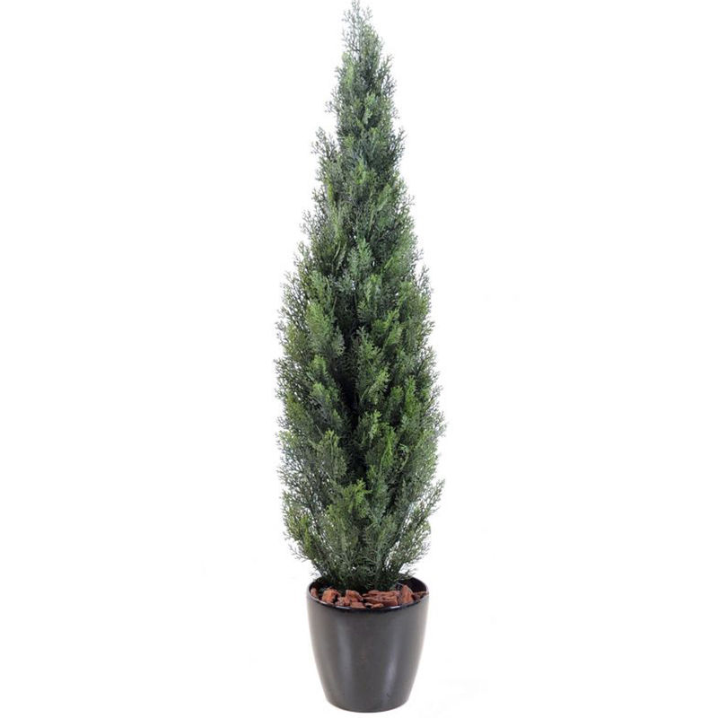 Plante artificielle haute gamme Spécial extérieur / Cyprès Artificiel Mini Vert - Hauteur : 270 cm