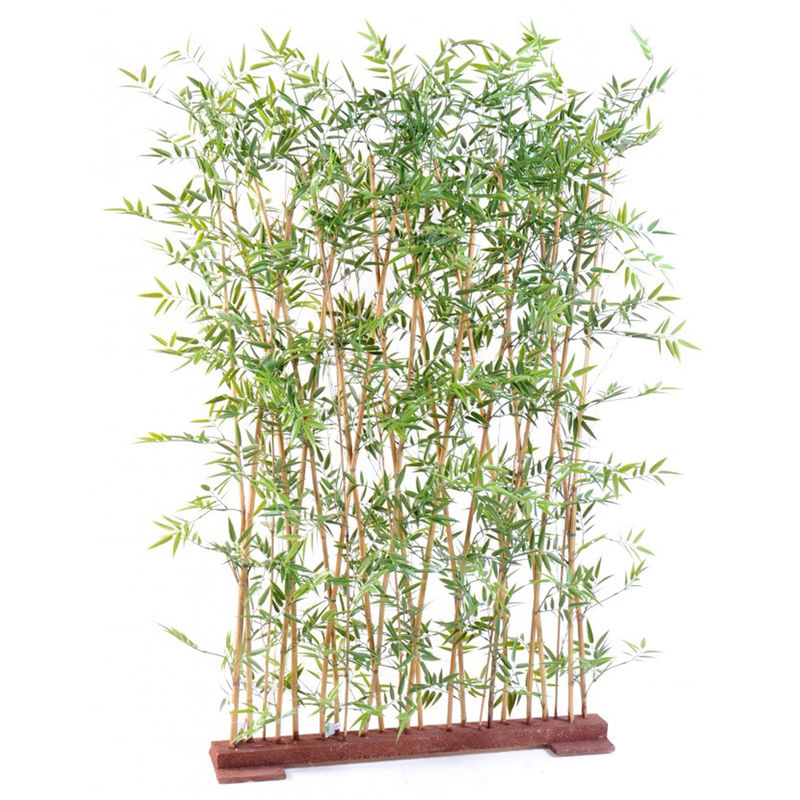 Plante artificielle haute gamme Spécial extérieur/ Haie artificielle BAMBOU coloris vert - Dim : 190 x 35 x 110 cm