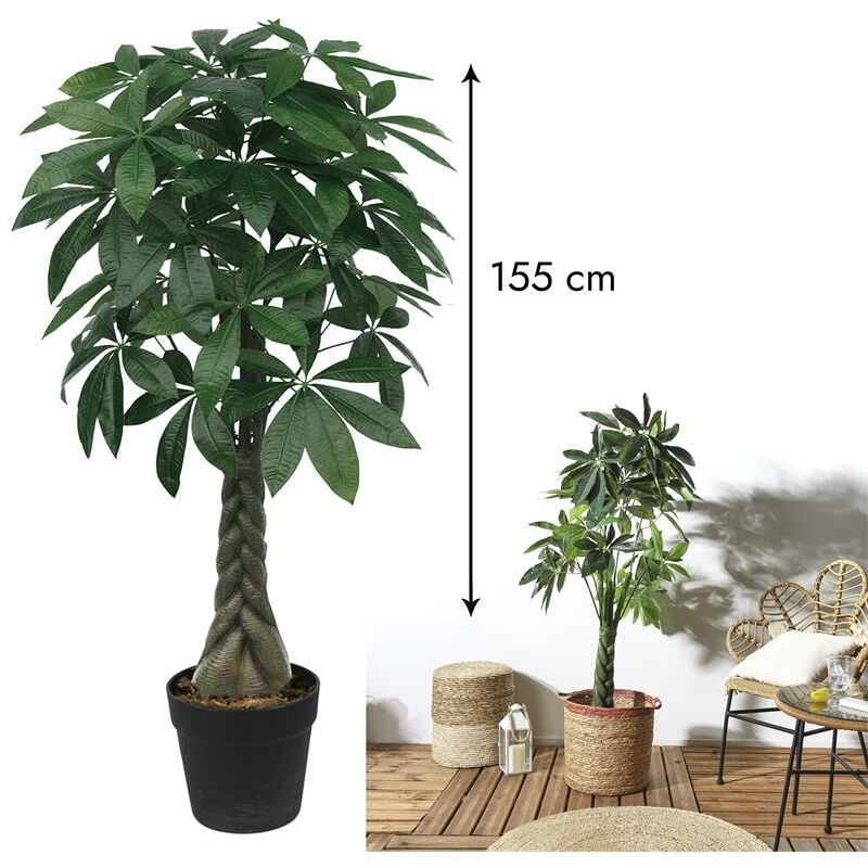 Mobilibrico - Plante Artificielle Pachira H155cm