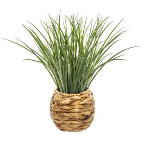 Plante Artificielle & Pot "Herbes" 46cm Naturel