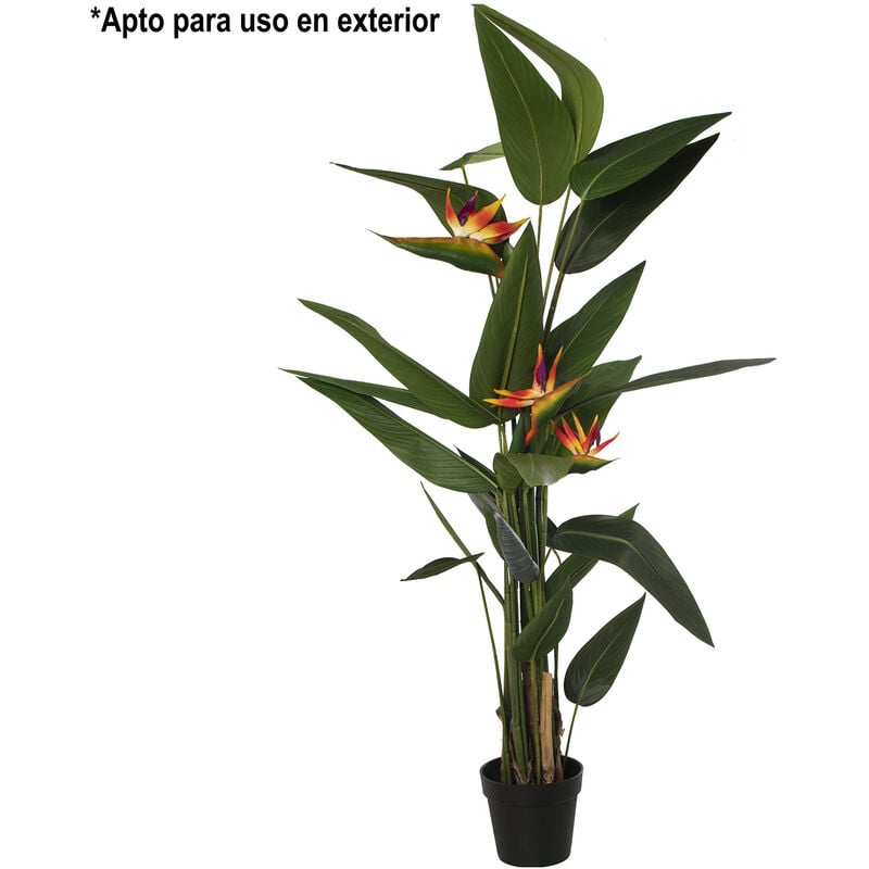 Fijalo - plante artificielle (pu) oiseau de paradis 180CM largeur ENVIRON90CM 180CM adapté à une utilisation EXTÉRIEUREpour tous les styles pour