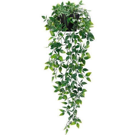 Plante artificielle suspendue, 70 cm, 5 bifurcations, Décoration intérieur/extérieur, Sans pot