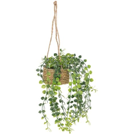 Plante artificielle suspendue Patri H47cm - Atmosphera créateur d'intérieur