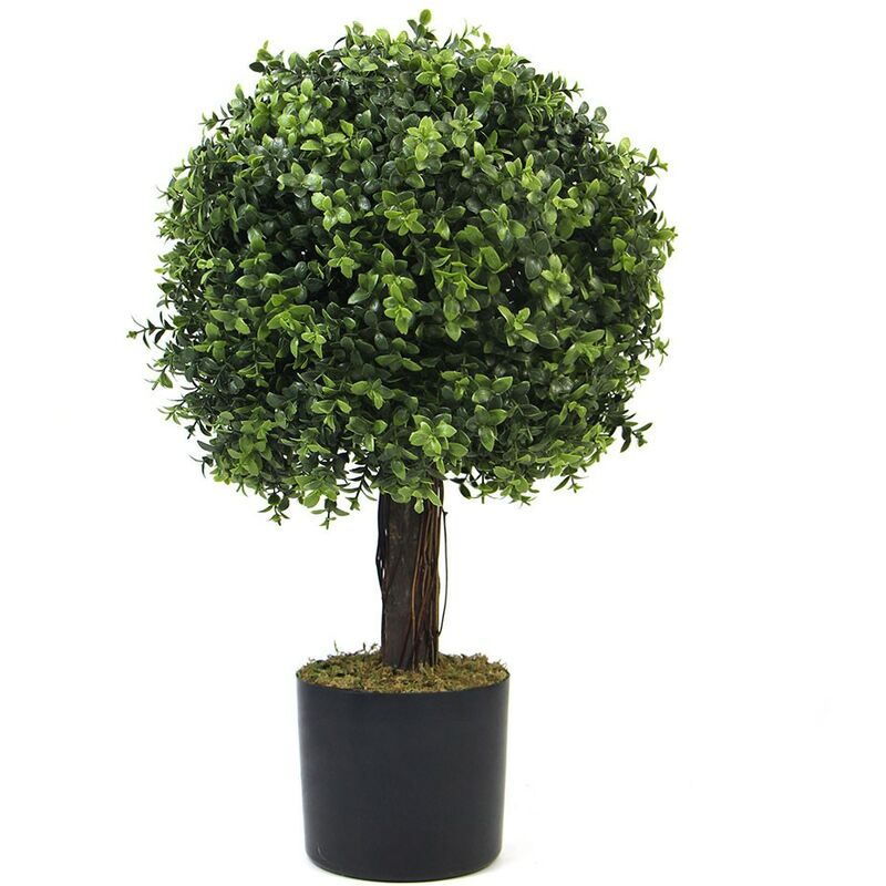 Exelgreen - Plante artificielle - Topiaire Buis 65cm