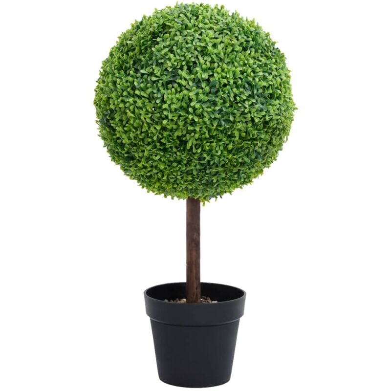 Vidaxl - Plante de buis artificiel avec pot Forme de boule Vert 50 cm