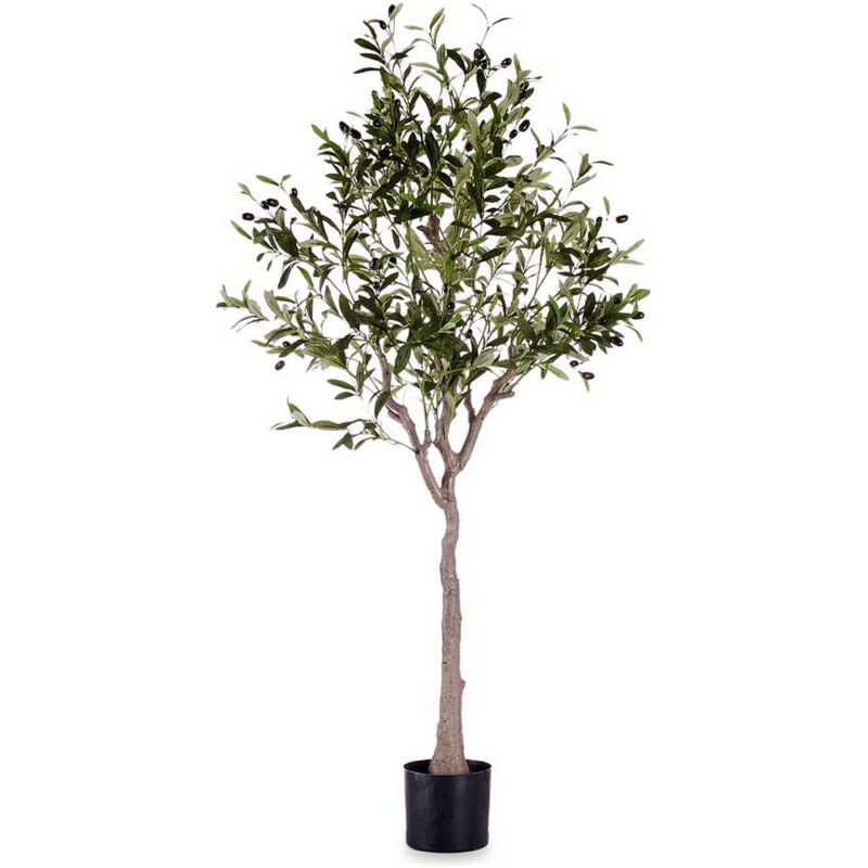 Plante décorative 73 x 120 x 73 cm olivier vert en plastique