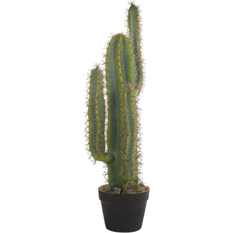 Plante en Pot Artificielle pour l'intérieur 78 cm Décoration Cactus en Pot Noir