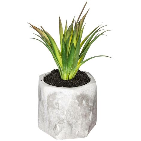 Plante grasse artificielle en pot H 14 cm - Atmosphera