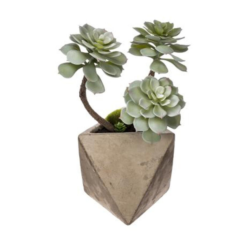Atmosphera - Plante Grasse Artificielle 'Geom' 30cm Naturel