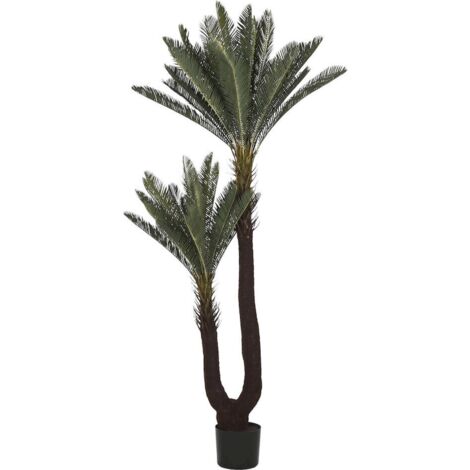plante tropicale artificielle verte et brune effet réaliste - Vert tropical et brun naturel