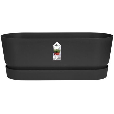 Planteador Ovalado GREENVILLE - Plástico - Ø50 - Marrón Glace