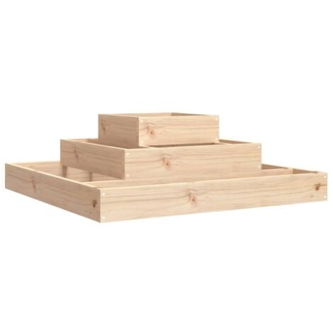 Planter 80x80x27 cm Solid Wood Pine vidaXL