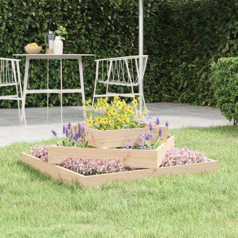 Planter 83x83x27 cm Solid Wood Pine vidaXL