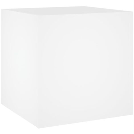 Planter Box White 40x40x40 cm Engineered Wood vidaXL