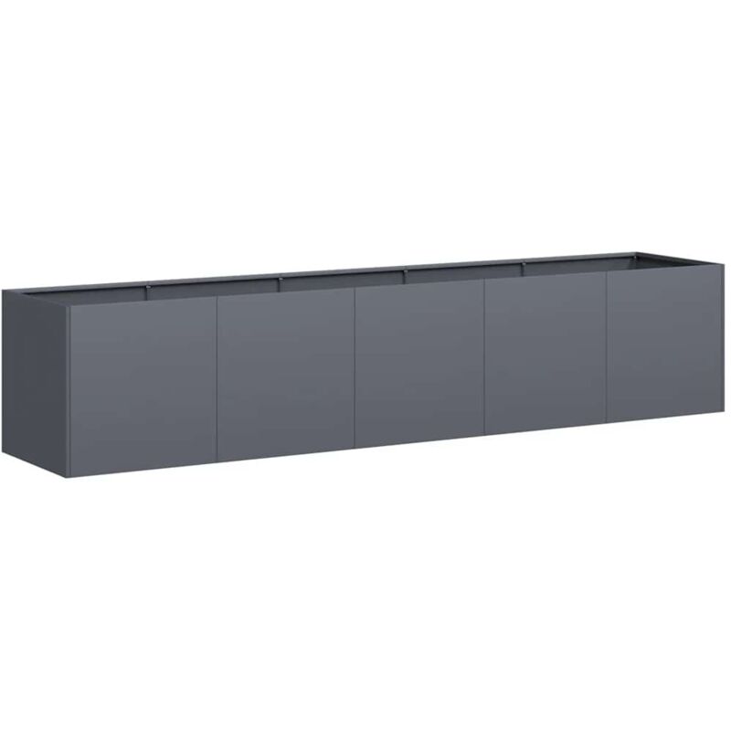 Planter Anthracite 200x40x40 Cm Cold-rolled Steel Vidaxl