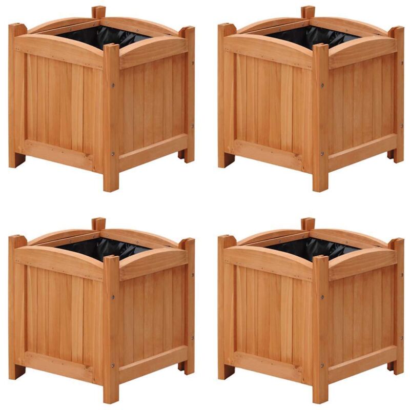 Raised Beds 4 Pcs 30x30x30 Cm (2x41301) Vidaxl