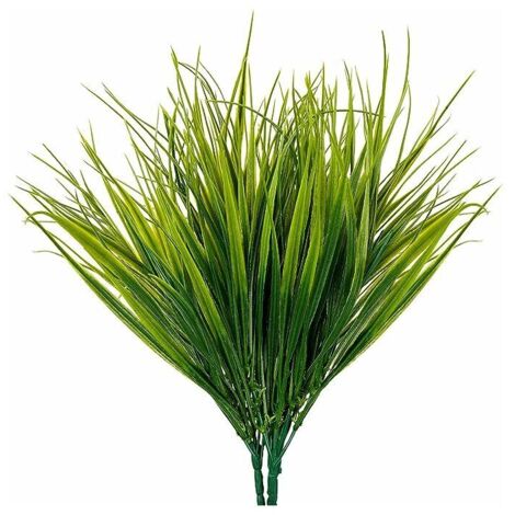 Plantes Artificielles en Plastique (Lot de 6) - Plante Artificielle Interieur/Extérieur Réaliste pour Maison, Bureau, Jardin et Cuisine - Fausse Plante pour Mariage, Table et Véranda