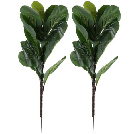 Plantes artificielles Ficus à feuilles de violon (faux ficus) pour décoration de jardinière --