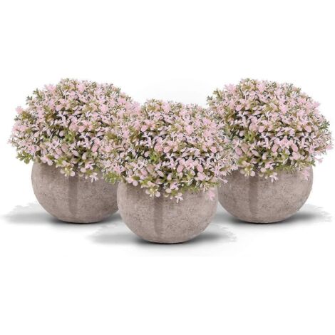 Plantes artificielles, plantes artificielles avec petit pot artificiel pour balcon