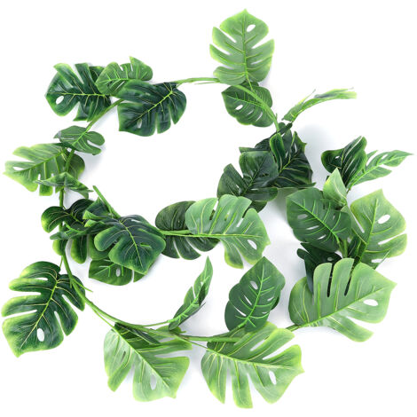 Plantes artificielles, vignes en rotin, plantes suspendues en plastique artificiel pour guirlande de mariage
