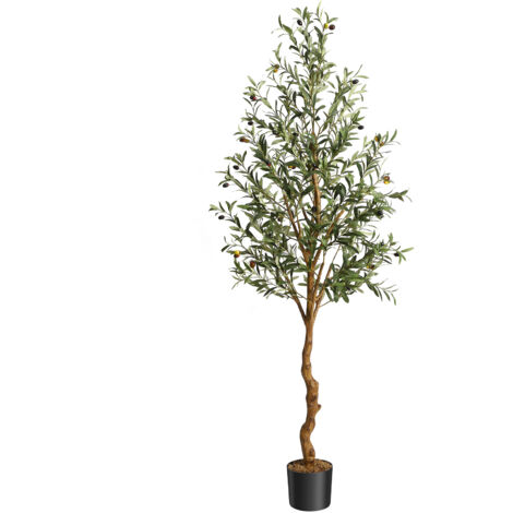 Plantes artificielles,180cm - Avec pot noir - Pour la maison, le salon, la chambre à coucher, le bureau - Décoration moderne