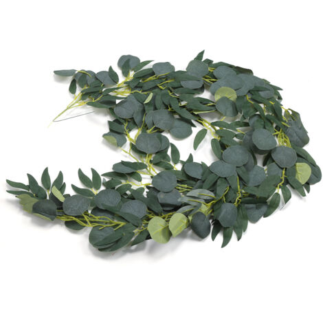 Plantes grimpantes artificielles sans odeur, pliables et réutilisables, en rotin vert 3D réaliste pour décoration intérieure et extérieure