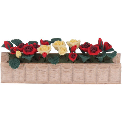 Plantes Miniatures en Pot 1:12 pour Maison de Poupée, Pots de Fleurs en Argile Simulés Légers pour Décoration Enfants