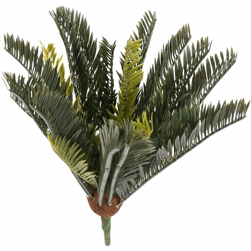 Plantes Tropicales Palmier Artificiel en Plastique Feuilles de Palmier Vert Monstera Fausses Feuilles de Noix de pour la DéCoration de Mariage de