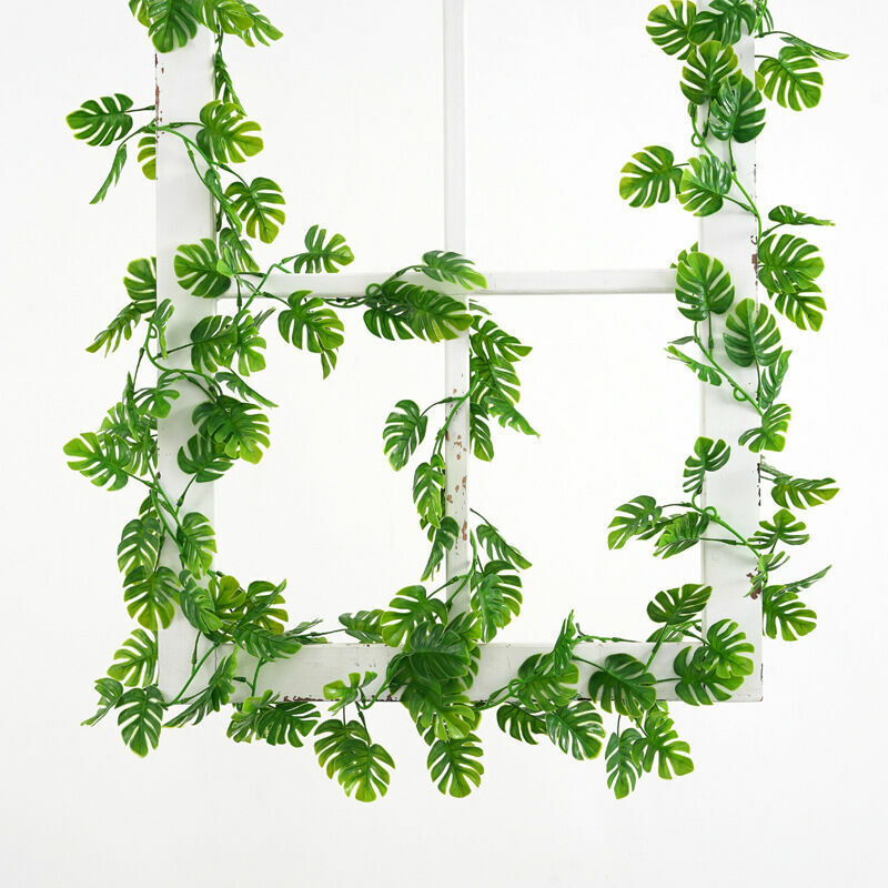 Plantes vertes artificielles 180cm, fausses feuilles de tortue, couronne de radis, décoration murale de maison, jardin, balcon,