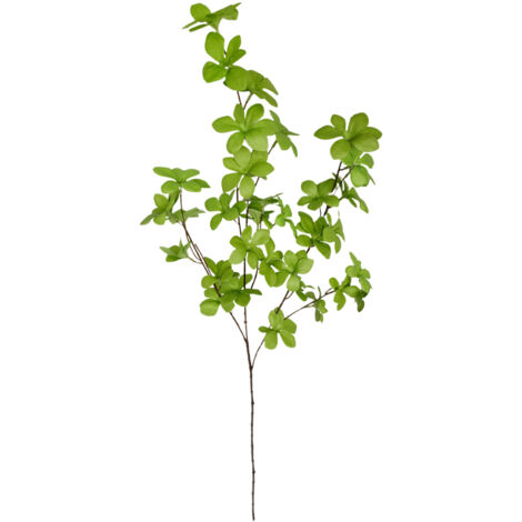 Plantes Vertes en Pot, Fausses Branches Vertes Authentiques à 4 Fourchettes, pour Grand Vase, Centre de Table, Décoration de Jardin (221008LW02-1)