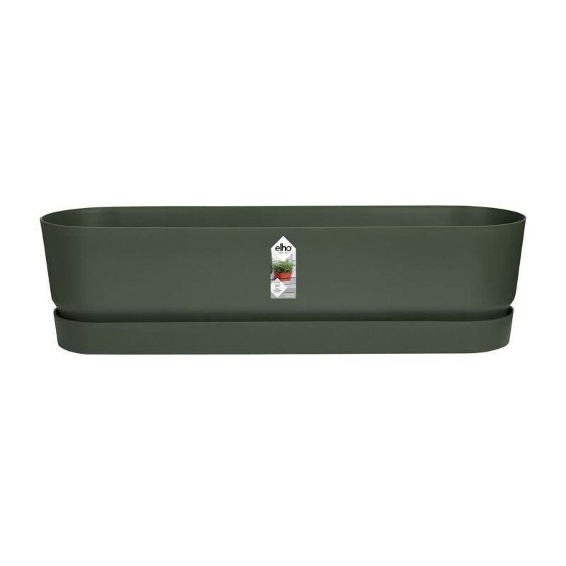 Planteur Ovale greenville - Plastique - Ø50 - Noir