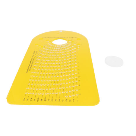 Plantilla de corte circular para fresadoras, accesorio para máquinas de carpintería de bricolaje, plástico, 284 g, 33 cm, corta 256 círculos de 57 a 463 mm de diámetro.