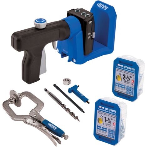 Plantilla de taladrar KREG Jig 520 PRO ( KPHJ520PRO ) + Broca escalonada + Broca + Tornillos + Abrazadera