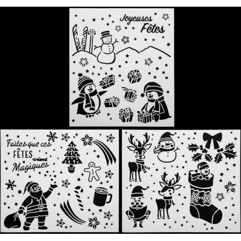 Plantilla navideña X 3 42 X 37 cm - Feeric lights & christmas