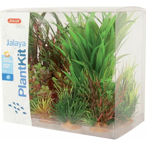 ZOLUX Kit de 6 plantes artificielles Jalaya N1 - Pour aquarium