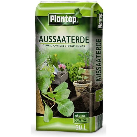 Plantop Aussaaterde Blumenerde Universal Pflanzenerde Hochmoortorf Perlite 20 L