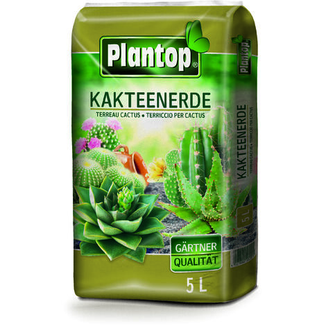 PLANTOP Kakteenerde, Gärtnerqualität, 5 Ltr
