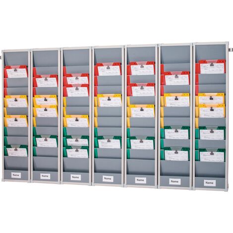 Planungstafel H1282xB1700xT78mm 5 Reihen inkl.Wandprofil EICHNER
