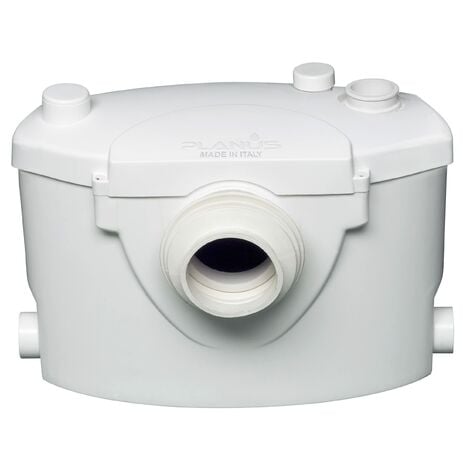 VEVOR Pompa Trituratore per Scarico Bagno Pompa Maceratrice Sanitaria 350W  Prevalenza Max. 7m 3 Entrate per Tubi Portata Max. 6000L/h, Pompa  Trituratore WC 2900 giri/min Resistente allAcqua Calda