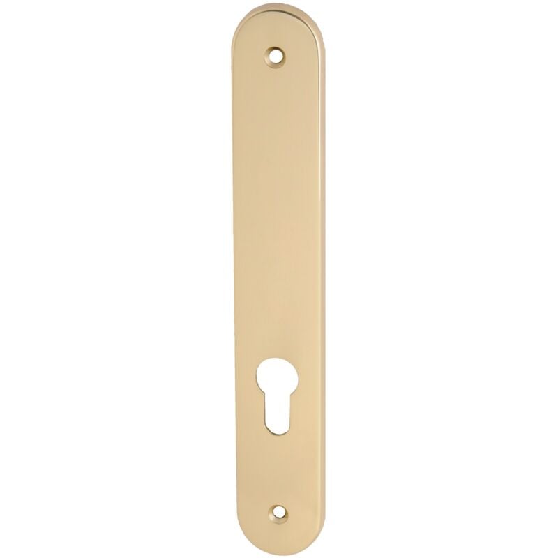 Plaque borgne MORGAN clé I laiton poli - HERACLES - B-MORGA-LP09