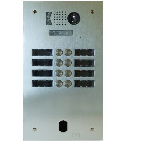 Plaq Video Alu 2R 8 Bp 2Voice Champagne - Urmet Série V83 V83/208CH