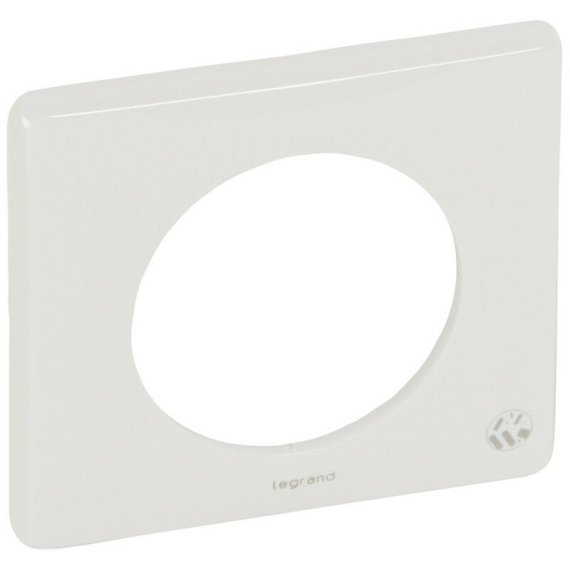 Plaque Céliane 1 poste blanc antimicrobien (069001)