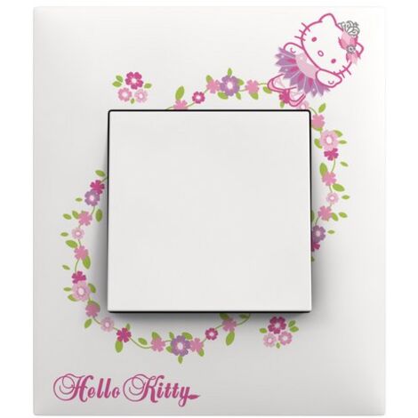 Plaque 1 poste collection Hello Kitty - Etoile Arnould Espace Evolution 64874