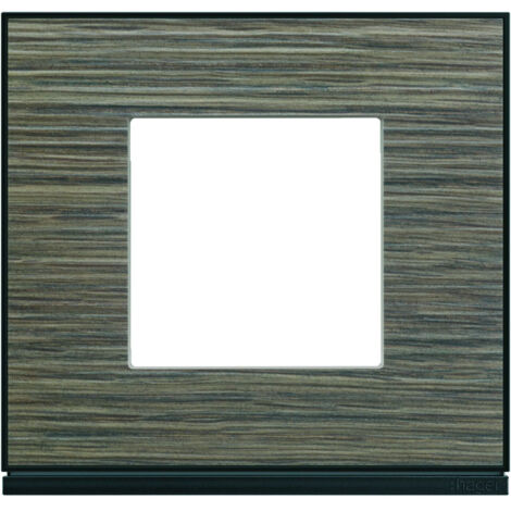 plaque - 1 poste - pecan - hager gallery wxp2402