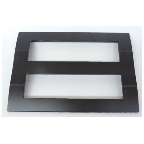 Plaque 16 modules Noir Systo HAGER WS416N