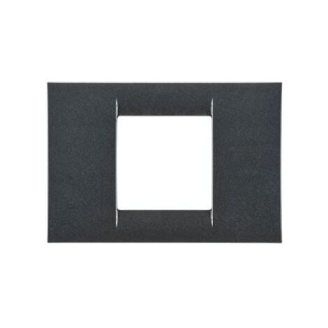 PLAQUE 2 POS.ARDOISE METALLISE SYS.VIRNA GEWISS GW22292